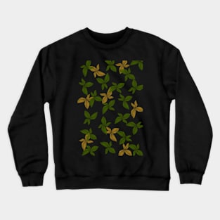 green flora patterns Crewneck Sweatshirt